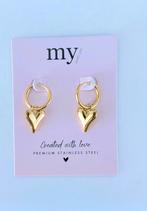 Mooie gouden My Jewellery oorbellen met een hartje, Sieraden, Tassen en Uiterlijk, Oorbellen, Ophalen of Verzenden, Zo goed als nieuw