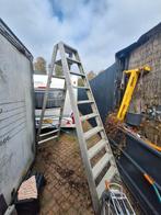 Dubbel beloopbare trap aluminium, Doe-het-zelf en Verbouw, Ladders en Trappen, Ophalen, Gebruikt, Trap, 2 tot 4 meter