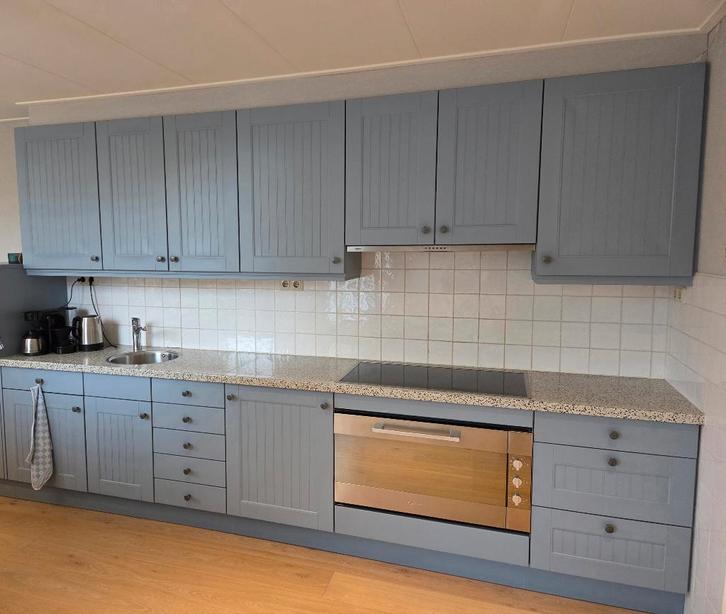 Keuken > zelf demonteren, Huis en Inrichting, Keuken | Complete keukens, Gebruikt, Dubbelwandige keuken, Blauw, Graniet of Steen