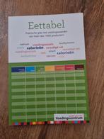 Eettabel, Boeken, Gezondheid, Dieet en Voeding, Ophalen of Verzenden, Zo goed als nieuw, Dieet en Voeding