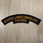 Hasting & Prince Edward regiment canvas embleem, Verzamelen, Militaria | Tweede Wereldoorlog, Ophalen of Verzenden