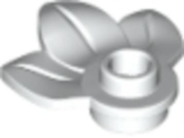Lego Bladeren 5x Bladeren Plate Rond 1x1 met 3 bladeren Wit  beschikbaar voor biedingen