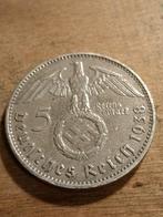 Vijf reichsmark zilver 1938, Postzegels en Munten, Ophalen of Verzenden, Duitsland, Zilver