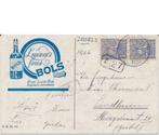 664Q reclamekaart Amsterdam Bols met gekoppelde NVPH 110, Ophalen of Verzenden, T/m 1940, Gestempeld