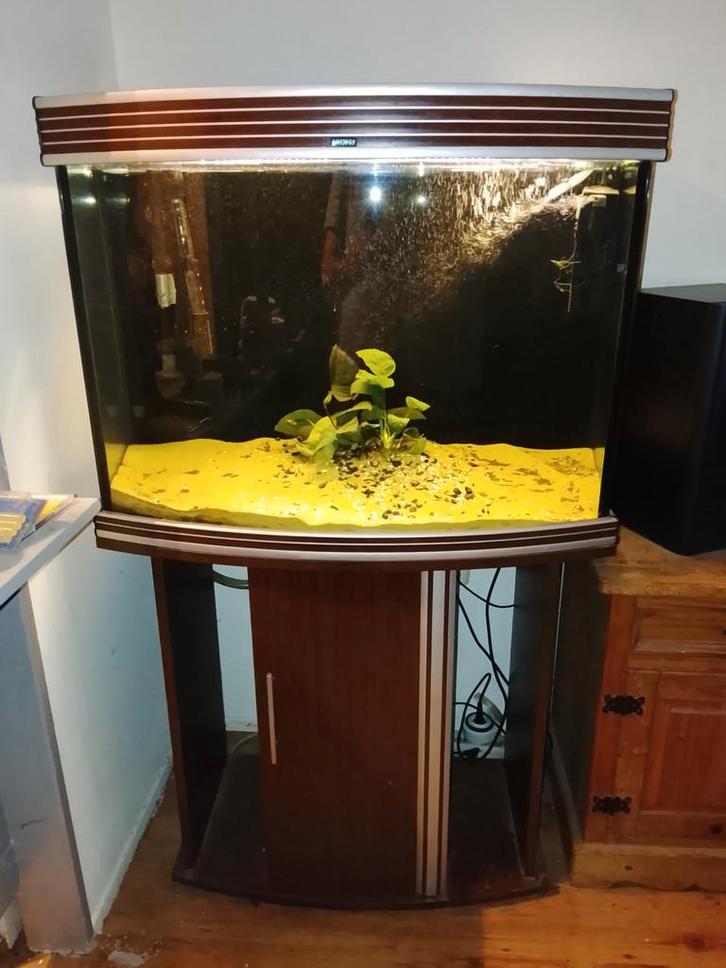 Aquarium 190 liter Trofis incl. onderkast en buitenfilter, Dieren en Toebehoren, Vissen | Aquaria en Toebehoren, Gebruikt, Leeg aquarium