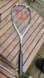 Squashracket - Wilson, Ophalen of Verzenden, Gebruikt, Racket, Met hoes