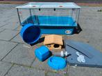 Complete hamster kooi 80x50 cm, Dieren en Toebehoren, Knaagdieren en Konijnen | Hokken en Kooien, Kooi, Minder dan 75 cm, Zo goed als nieuw