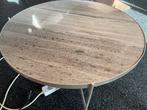 Salontafel Beige Marmer - 80cm Nieuw, Huis en Inrichting, Tafels | Salontafels, Ophalen, Rond, Nieuw, 50 tot 100 cm
