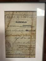 Rijbewijs antiek 1925, Antiek en Kunst, Ophalen of Verzenden