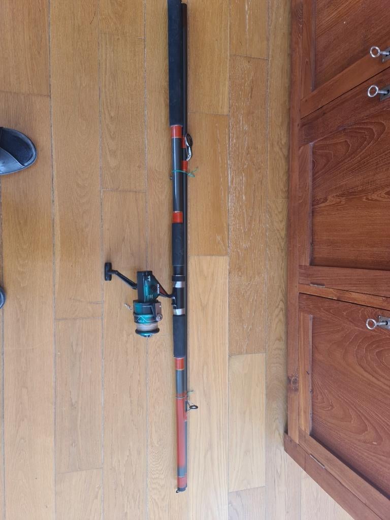 Zeewerphengel, Watersport en Boten, Hengelsport | Roofvissen, Ophalen, Gebruikt, Complete set