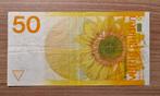 Bankbiljet 50 gulden - zonnebloem - mooi, Ophalen of Verzenden, 50 gulden, Los biljet