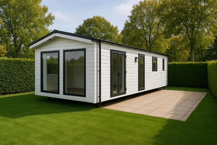 Nieuw chalet te koop - centrum Giethoorn (2026 beschikbaar), Caravans en Kamperen, Stacaravans, tot en met 4, Ophalen