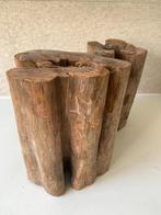 2x Boomstam Sokkel hout, Huis en Inrichting, Woonaccessoires | Zuilen en Pilaren, Ophalen