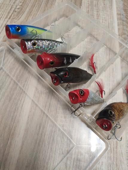 Plano box met topwaters ( kunstaas ) Nieuw., Watersport en Boten, Hengelsport | Roofvissen, Nieuw, Overige typen, Ophalen of Verzenden