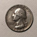 Amerikaanse Quarter Dollar 1954, Ophalen, Noord-Amerika, Losse munt, Zilver
