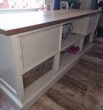 Landelijke TV Kast met Rietmanden, Huis en Inrichting, Kasten | Dressoirs, Ophalen, Gebruikt, 100 tot 150 cm, Met lade(s)