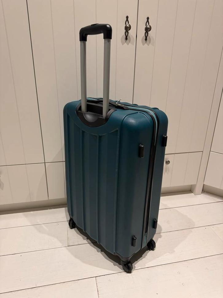 Groene Princess Traveller Koffer middelmaat 50 x 70 x 25 cm, Sieraden, Tassen en Uiterlijk, Koffers, Gebruikt, Hard kunststof