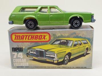 COUGAR VILLAGER No74 MATCHBOX  UIT 1978 ONBESPEELD MET DOO beschikbaar voor biedingen