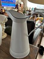 emaille waterkan of melkkan met blauwe rand in goede staat, Ophalen of Verzenden