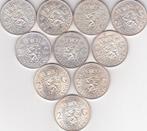 RIJKSDAALDERS 10  STUKS ZILVER, Postzegels en Munten, Munten | Nederland, Verzenden, Koningin Juliana, 2½ gulden, Zilver