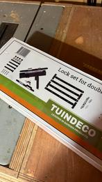 Beslag set dubbele deuren zwart, Ophalen of Verzenden, Nieuw, Slot