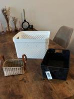 Set van 3 Opbergmanden, Ophalen, Kunststof, 50 tot 100 cm, Zo goed als nieuw