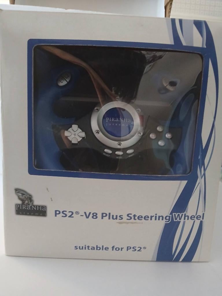 ''Piranha Extreme PS2 Racing Wheel – Nieuw, 1 speler, Racen en Vliegen, Nieuw, Ophalen of Verzenden