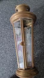 Vintage messing lantaarn met glas, Ophalen of Verzenden