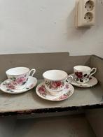 Diverse brocante thee of koffie kop en schotel, Ophalen of Verzenden