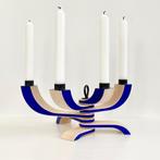 Scandinavisch Design KANDELAAR Design House Stockholm Zweden, Blauw, Ophalen of Verzenden, Zo goed als nieuw, Hout