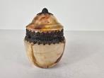 Pot verzilverd beslag, mineraal, Italië, midden 20e eeuw, Antiek en Kunst, Antiek | Koper en Brons, Ophalen of Verzenden, Koper