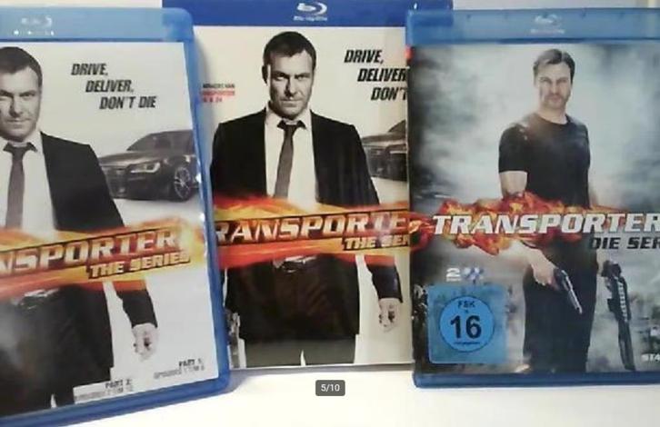 Transporter-Serie 1 & 2 (BLU RAY/ENGELS/NL O.T.bij Serie 1 !, Cd's en Dvd's, Blu-ray, Zo goed als nieuw, Ophalen of Verzenden