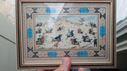 PERZISCH MINIATUUR SCHILDERIJ  !, Antiek en Kunst, Kunst | Schilderijen | Klassiek, Ophalen of Verzenden