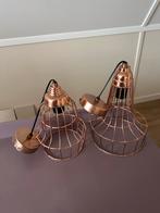 Rosé Gouden Hanglamp - Staal - Als Nieuw! 2 stuks, Huis en Inrichting, Lampen | Hanglampen, Ophalen, Zo goed als nieuw, Metaal