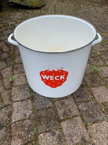 Grote Weck Emaille Pan voor Bierbrouwen Gebruikt beschikbaar voor biedingen