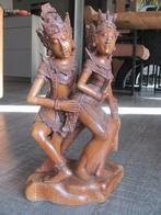 Handgesneden houten sculptuur - Rama en Sita, Ophalen of Verzenden