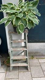 Brocante Schildertrapje Plantenrekje Etagere, Tuin en Terras, Tuinwanddecoratie, Ophalen, Gebruikt