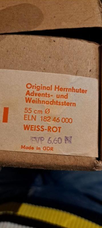 Oude originele Herrnhuter kerstster beschikbaar voor biedingen