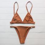 Bruine triangle bikini (sexy badpak bandage 34 36 38 40), Nieuw, Bikini, Bruin, Verzenden