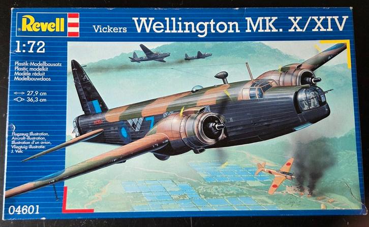 Revell Vickers Wellington Mk. X/XIV 1:72, Hobby en Vrije tijd, Modelbouw | Vliegtuigen en Helikopters, Zo goed als nieuw, Vliegtuig