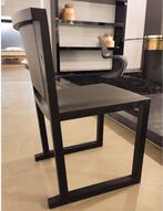 8 Maxalto B&B Italia Musa dining chairs brushed oak & leder, Huis en Inrichting, Stoelen, Verzenden, Zwart, Zo goed als nieuw