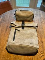 Norlander rolltop rugtas 25 liter & toilettas Nubuck Taupe, 25 tot 40 cm, Nieuw, Ophalen of Verzenden, Overige merken
