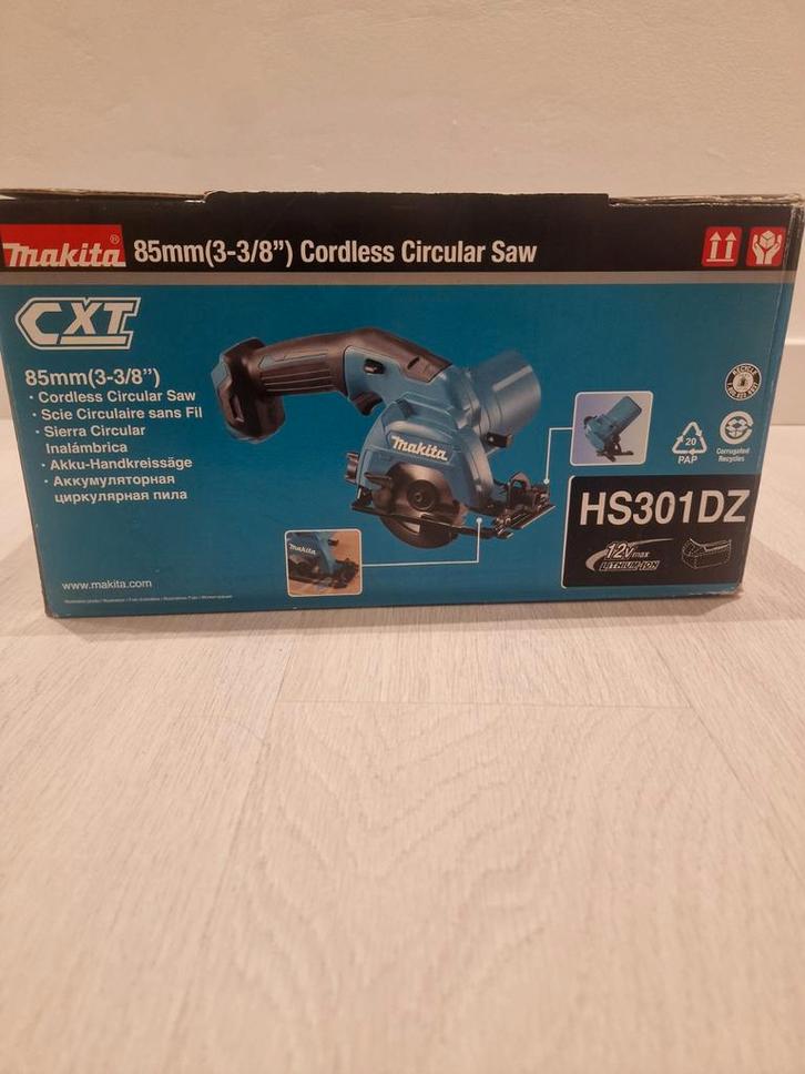 Makita HS301DZ Cirkelzaag - Nieuw in doos!, Doe-het-zelf en Verbouw, Gereedschap | Zaagmachines, Nieuw, Cirkelzaag, 1200 watt of meer