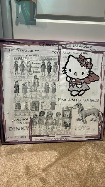 Kinderkamer schilderwerk met papier mache; Hello Kitty beschikbaar voor biedingen