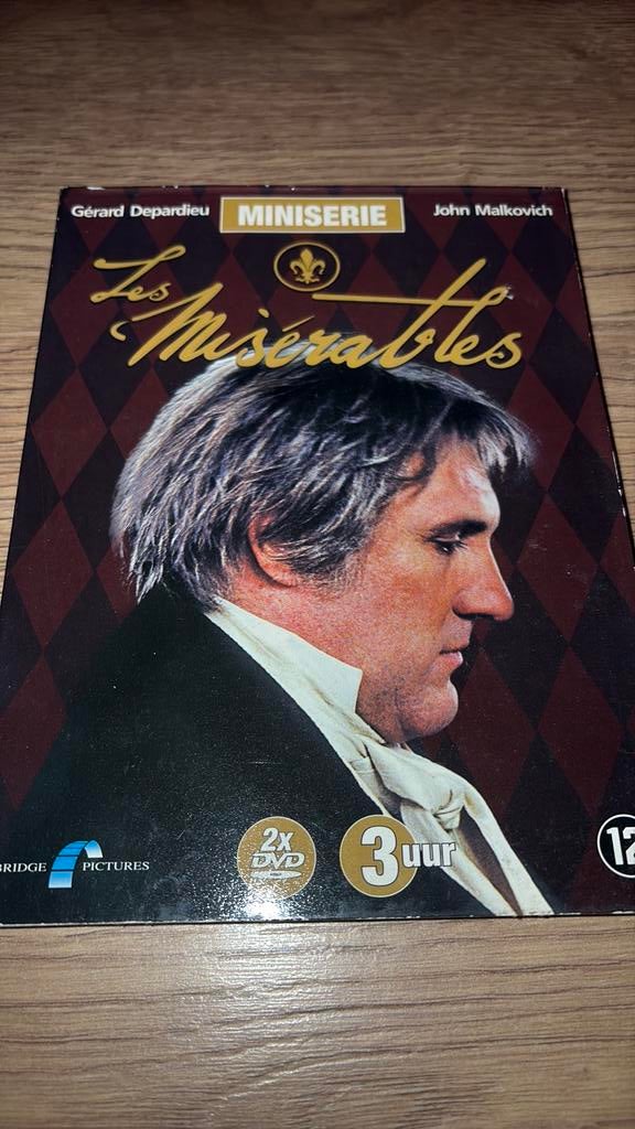 Miniserie Les Miserables met Gerard Depardieu., Vanaf 16 jaar, Ophalen of Verzenden, Zo goed als nieuw, Actie en Avontuur