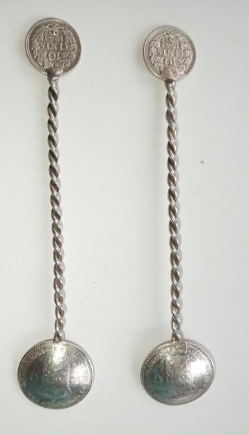 Wilhelmina lepeltjes zilver. beschikbaar voor biedingen