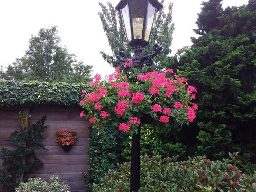 Mooie oude Haagse mast lantaarnpaal., Tuin en Terras, Buitenverlichting, Gebruikt, Staande lamp, IJzer, 50 tot 250 watt, Netvoeding