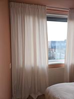 Hema lichtdoorlatende gordijnen gebroken wit, Huis en Inrichting, Stoffering | Gordijnen en Lamellen, Ophalen of Verzenden, Gebruikt