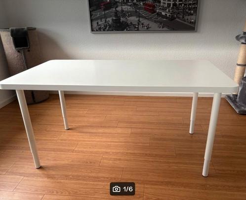 Ikea RYDEBÄCK tafelblad met 4 Ikea ADILS zwarte poten., Huis en Inrichting, Tafels | Eettafels, Zo goed als nieuw, 50 tot 100 cm