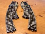 Twee gebogen wissels van marklin 5140, Hobby en Vrije tijd, Ophalen, Wisselstroom, Rails, Zo goed als nieuw